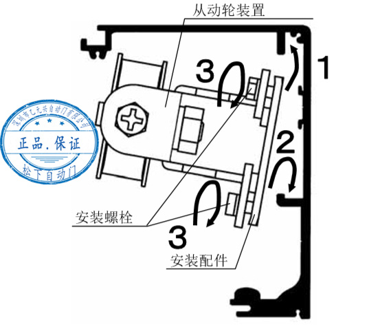 鬆下香蕉视频成人在线從動輪安裝